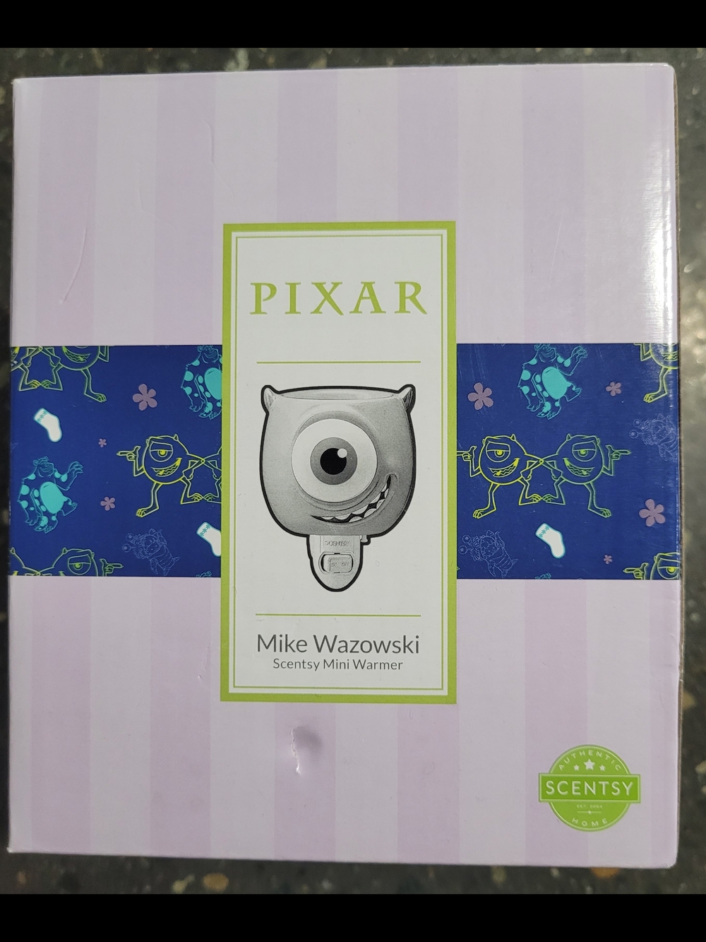 Scentsy Mike Wazowski Mini Warmer Box With Wax Set